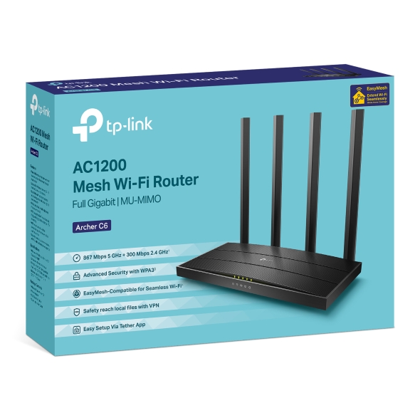 TP-LINK AC1200 Wireless MU-MIMO Gigabit Router