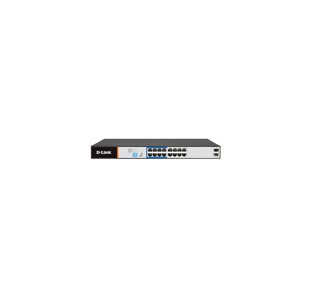 D-Link DGS-F1210-18PS-E 16-Port Gigabit PoE Switch