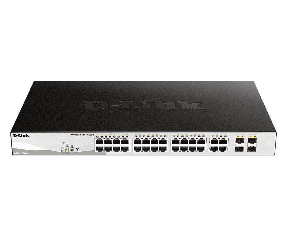 DGS-1210-28P  28-Port Gigabit Smart Managed PoE Switch 